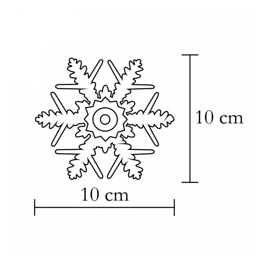 Fensterdekoration 1xLED/2xCR2032