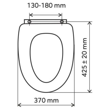 FERRO - WC-Sitz aus Duroplast, weiß