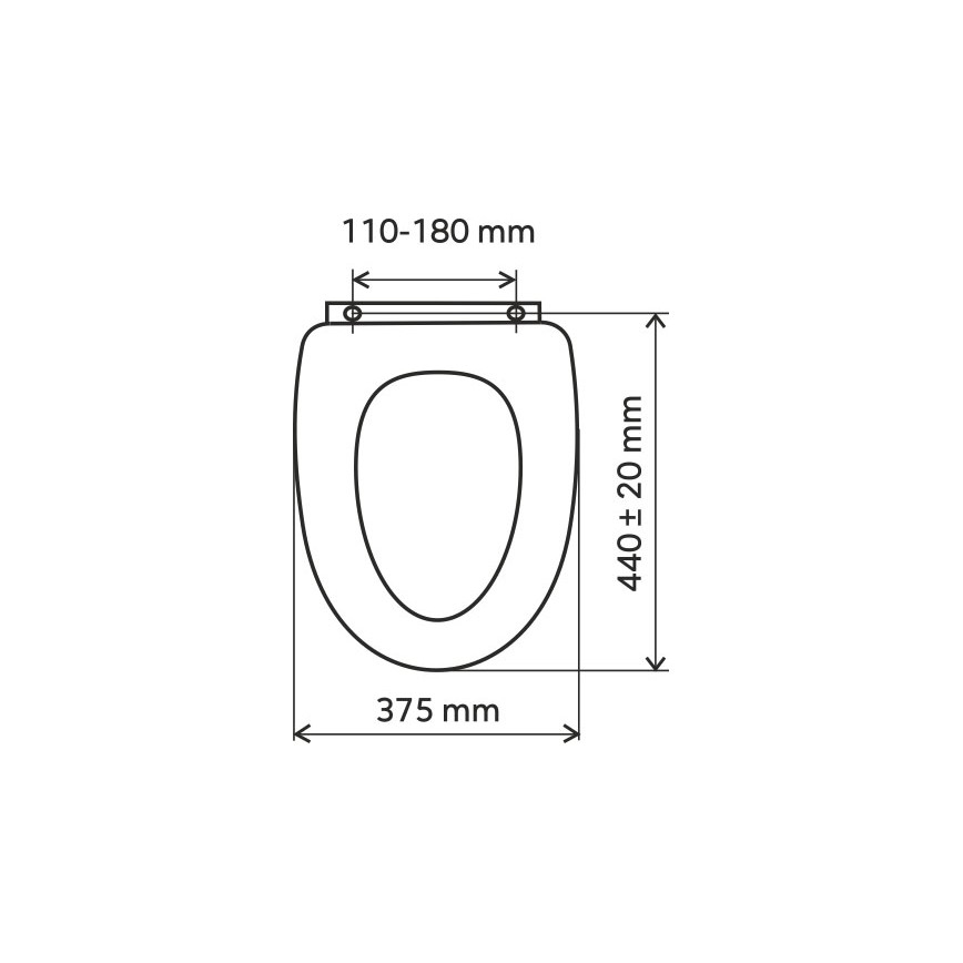 FERRO - WC-Sitz MDF/Dekor Nussbaum