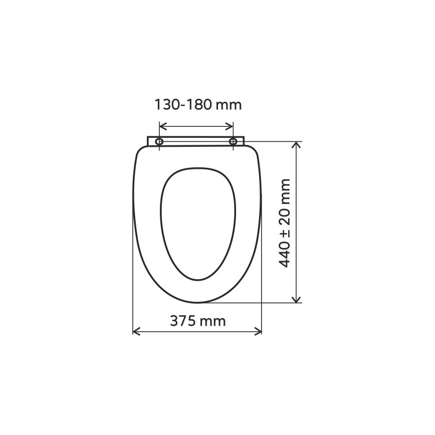 FERRO - WC-Sitz SoftClose MDF/weiß