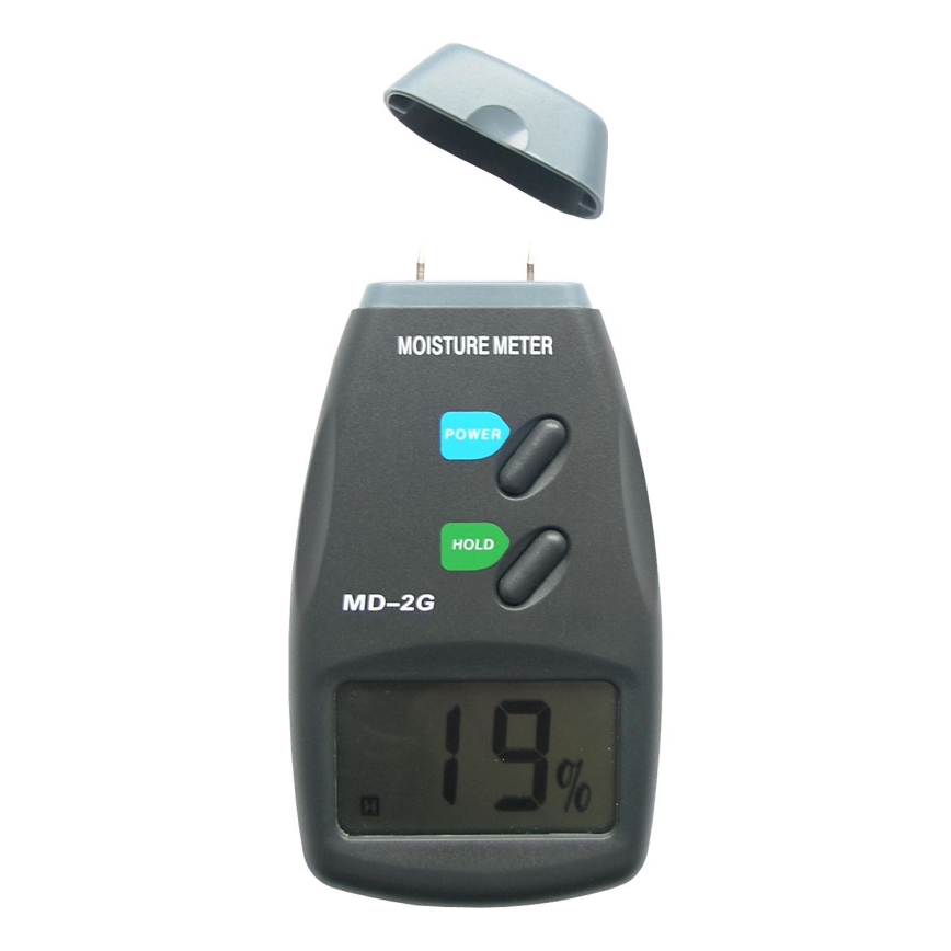 Feuchtigkeitsmesser für Holz mit LCD-Display 9V