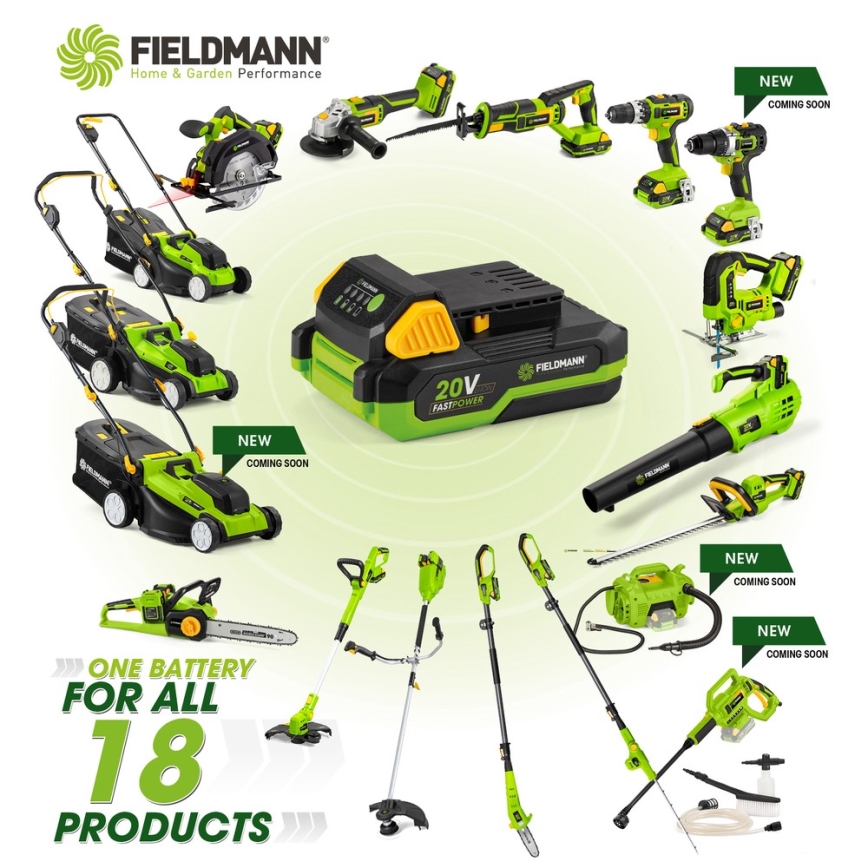Fieldmann - Akku-Winkelschleifer 20V