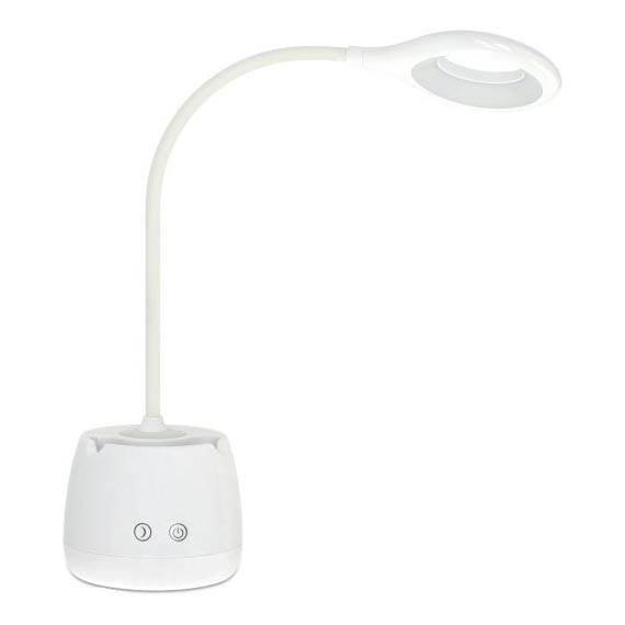 Flexible, aufladbare LED-Tischleuchte mit Dimm-Funktion LUSIA LED/5W/5V 3000/4000K 1200 mAh weiß