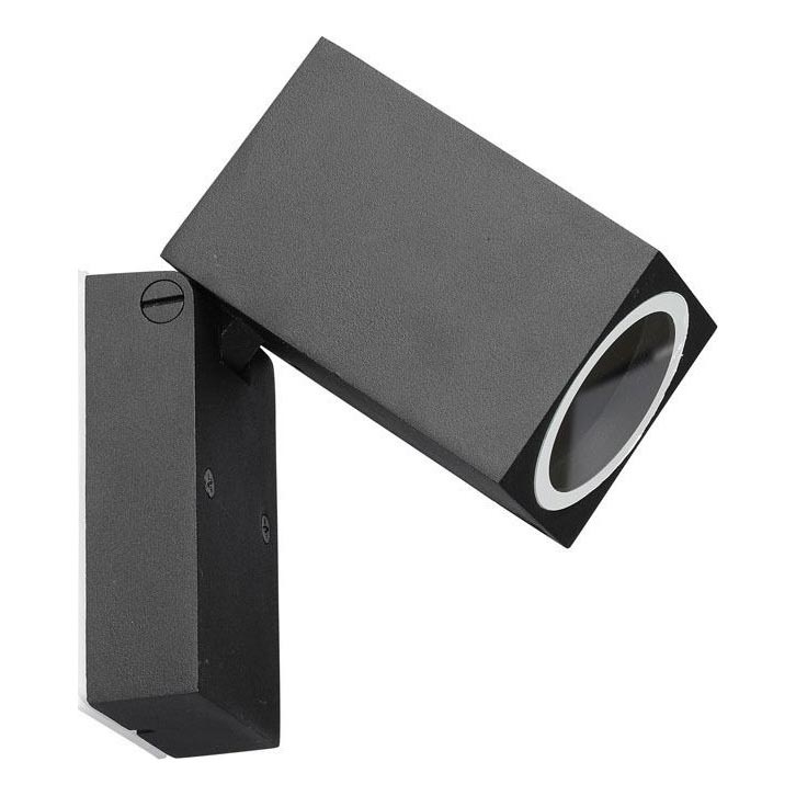 Flexible Outdoor-Wandleuchte 1xGU10/35W/230V IP44 schwarz
