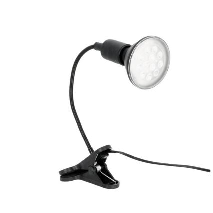 Flexibler Tischlampen-Clip zur Pflanzenzucht PLANTY 1xE27/30W/230V schwarz