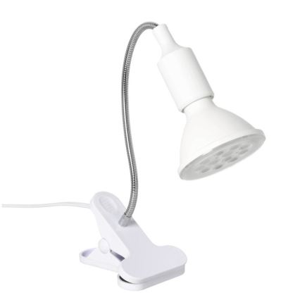 Flexibler Tischlampen-Clip für Pflanzenzucht PLANTY 1xE27/30W/230V Weiß