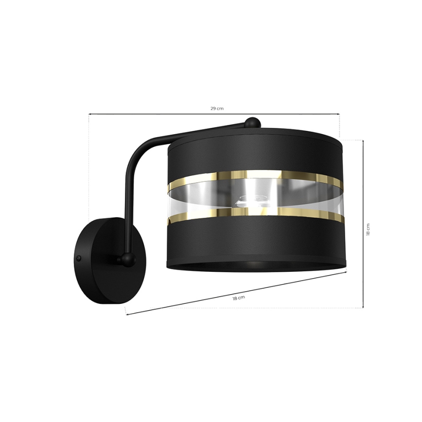 Flexibles Leuchtmittel ULTIMO 1xE27/60W/230V Schwarz
