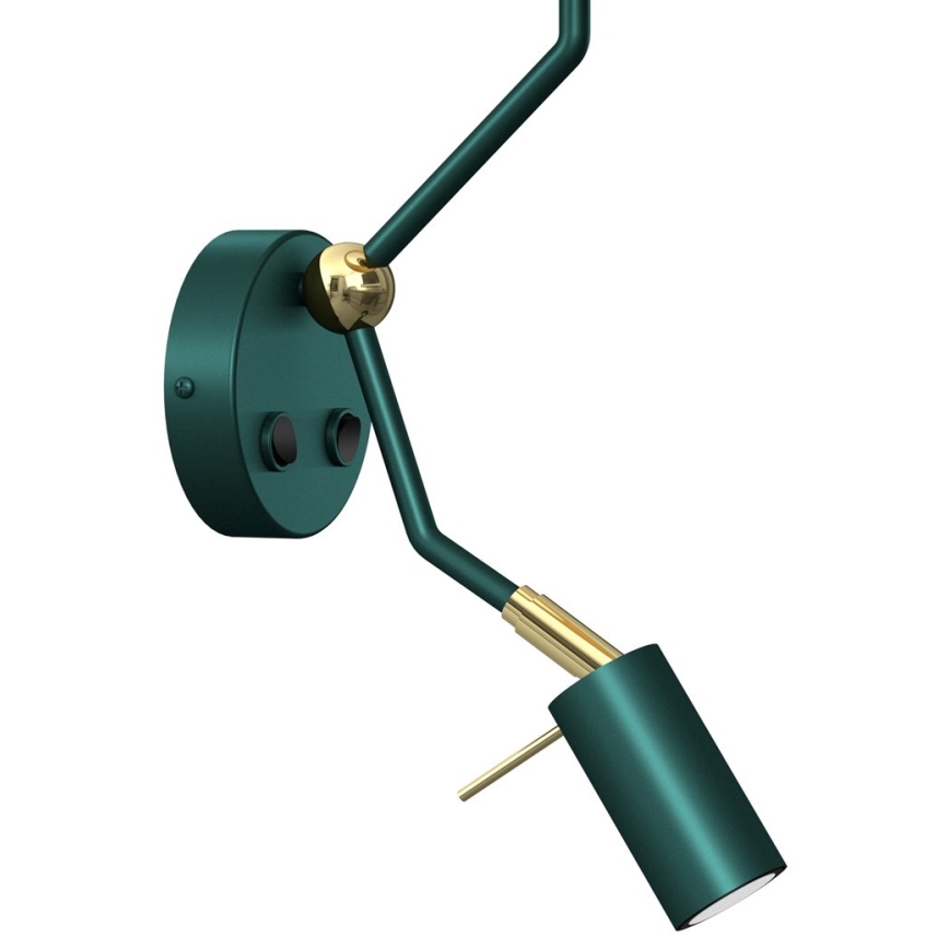 Flexibles Leuchtmittel VERDE 1xE27/60W/230V + 1xGU10-MR11/7W grün