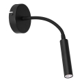 Flexibles Tischlämpchen ARDEN 1xG9/8W/230V schwarz