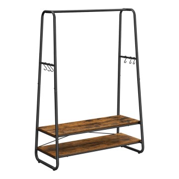 Garderobenständer LINEA – Braun/Schwarz