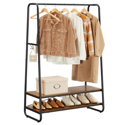 Garderobenständer LINEA – Braun/Schwarz