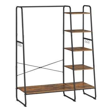 Garderobenständer LINEA Braun/Schwarz