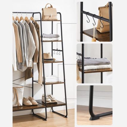 Garderobenständer LINEA Braun/Schwarz