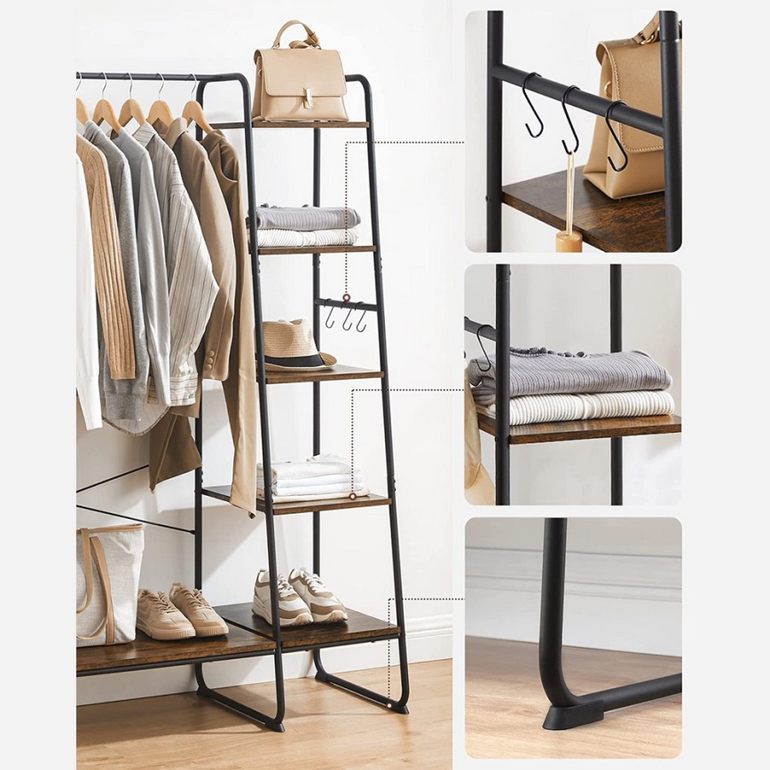 Garderobenständer LINEA Braun/Schwarz