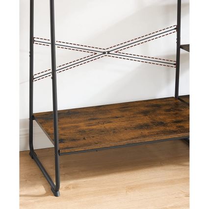 Garderobenständer LINEA Braun/Schwarz