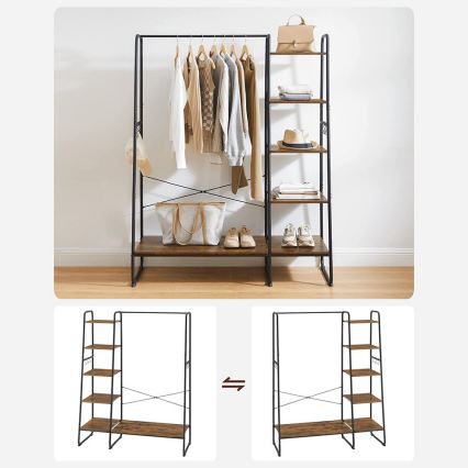 Garderobenständer LINEA Braun/Schwarz