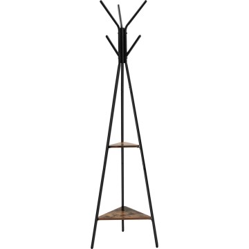 Garderobenständer LINEA schwarz/braun