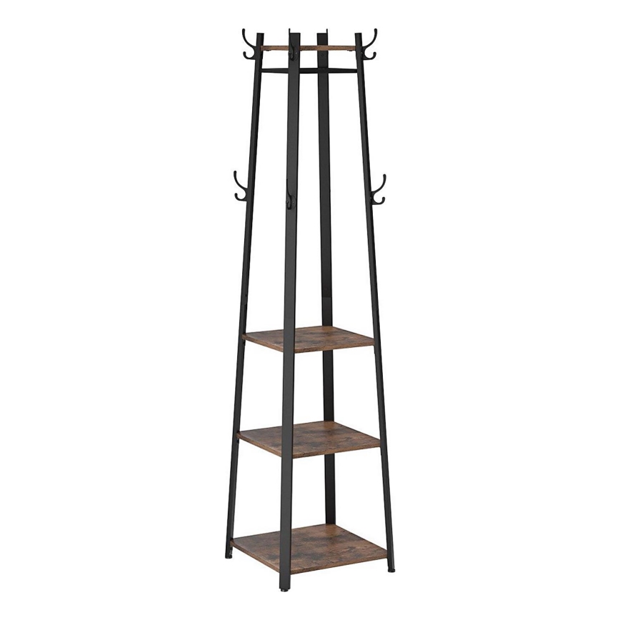 Garderobenständer LINEA schwarz/braun