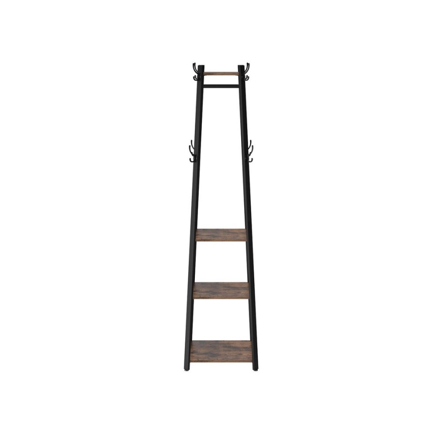 Garderobenständer LINEA schwarz/braun