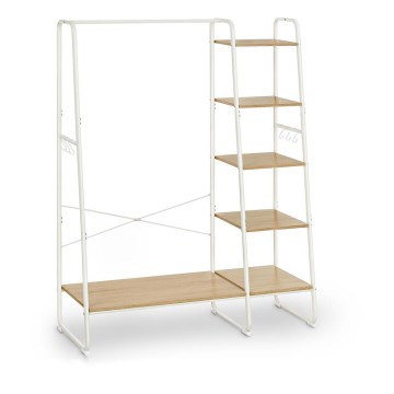 Garderobenständer LINEA weiß/braun