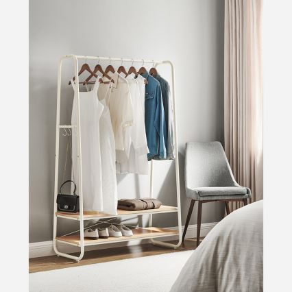 Garderobenständer LINEA weiß/braun
