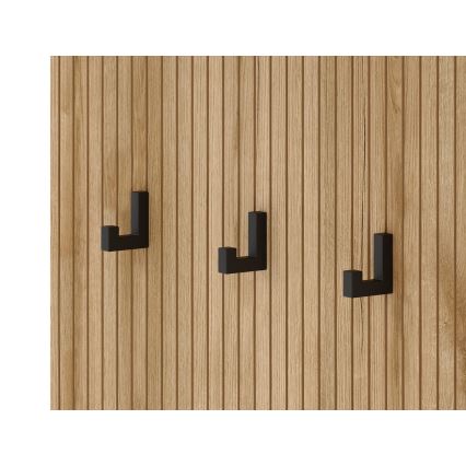 Garderobenwand mit Spiegel SVEN braun/graphit
