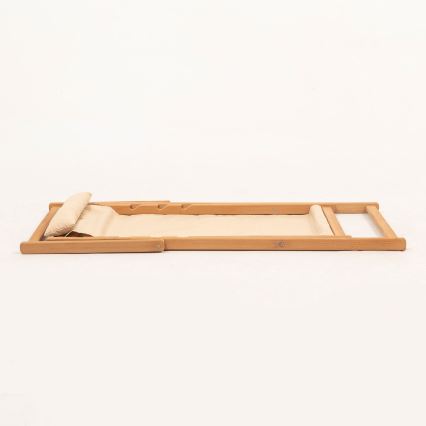 Garten-Liegestuhl beige/Hainbuche