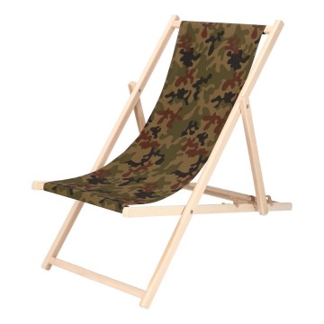 Gartenliege Camouflage/Buche