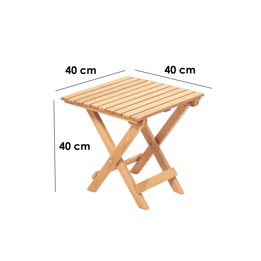 Gartentisch 40x40 cm Buche