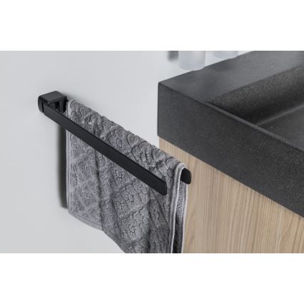 Gedy - Wanddrehhaken für Handtücher PIRENEI 36 cm matt schwarz