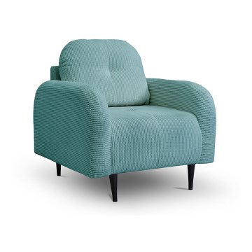 Gepolsterter Sessel CLOUDY – türkis