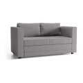 Gepolstertes, ausklappbares 2-Sitzer-Sofa mit Armlehnen LAYLA in Grau