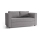 Gepolstertes, ausklappbares 2-Sitzer-Sofa mit Armlehnen LAYLA in Grau