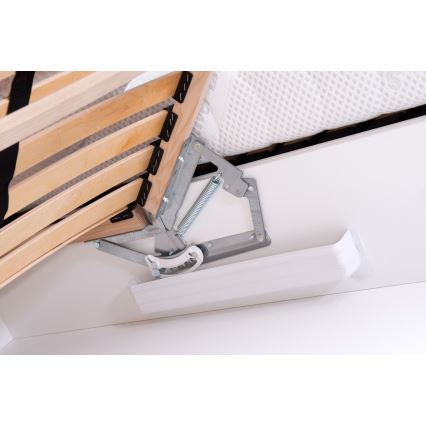 Gepolstertes Bett ALIS 180x200 cm mit Stauraum, ohne Matratze, anthrazit