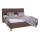 Gepolstertes Bett MARIA 160x200 cm mit Matratze und Stauraum, braun