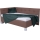 Gepolstertes Bett MARIA PETITE 120 x 200 cm inklusive Matratze und praktischem Bettkasten, braun