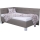 Gepolstertes Bett MARIA PETITE 120x200 cm mit Stauraum, ohne Matratze, taupe