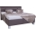 Gepolstertes Bett mit Bettkasten ohne Matratze ALIS 180x200 cm braun