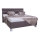 Gepolstertes Bett mit Matratze und integriertem Stauraum ALIS 160x200 cm, braun