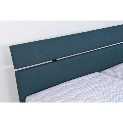 Gepolstertes Bett mit Stauraum ohne Matratze ALIS 160x200 cm Petrol