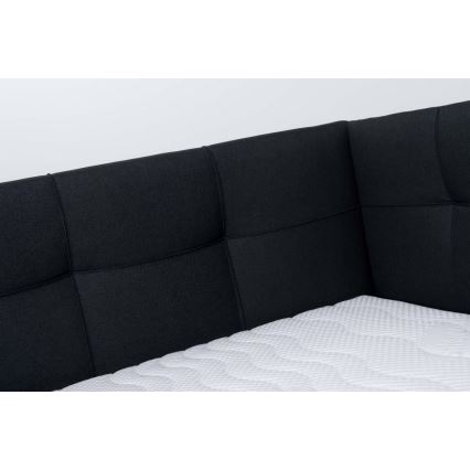 Polsterbett MARIA PETITE 120x200 cm mit Stauraum – ohne Matratze, Anthrazit