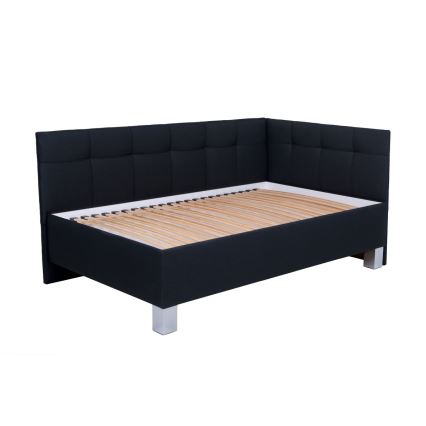 Polsterbett MARIA PETITE 120x200 cm mit Stauraum – ohne Matratze, Anthrazit