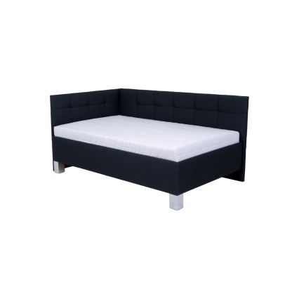 Polsterbett MARIA PETITE 120x200 cm mit Stauraum – ohne Matratze, Anthrazit