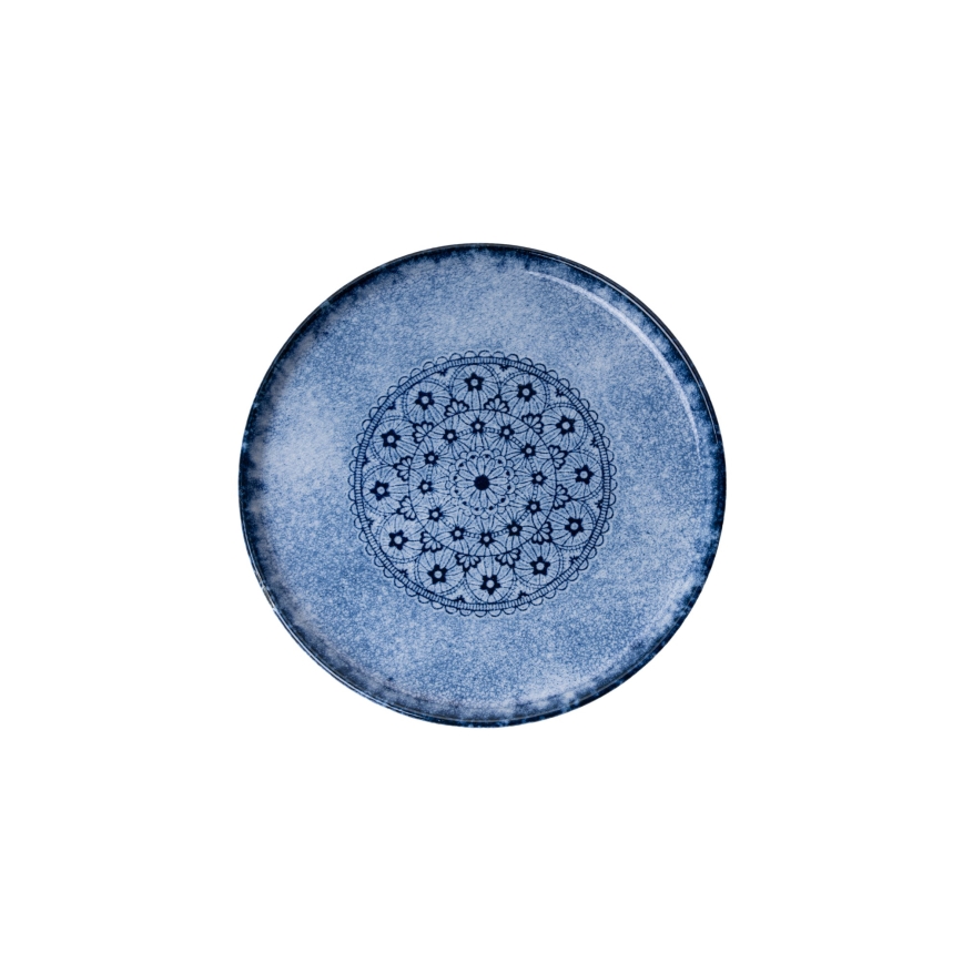 Geschirrset 27-teilig blau/Porzellan