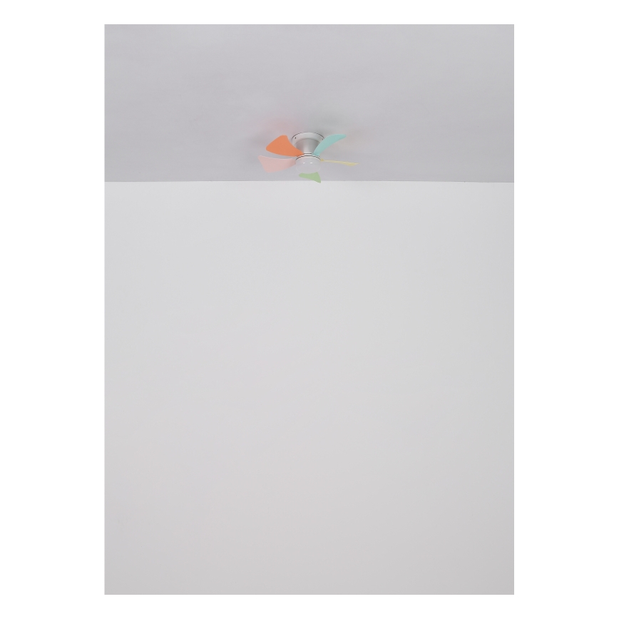 Globo - dimmbarer LED-Deckenventilator LED/10W/230V 3000-6500K mehrfarbig + Fernbedienung