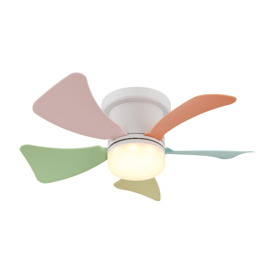Globo - dimmbarer LED-Deckenventilator LED/10W/230V 3000-6500K mehrfarbig + Fernbedienung