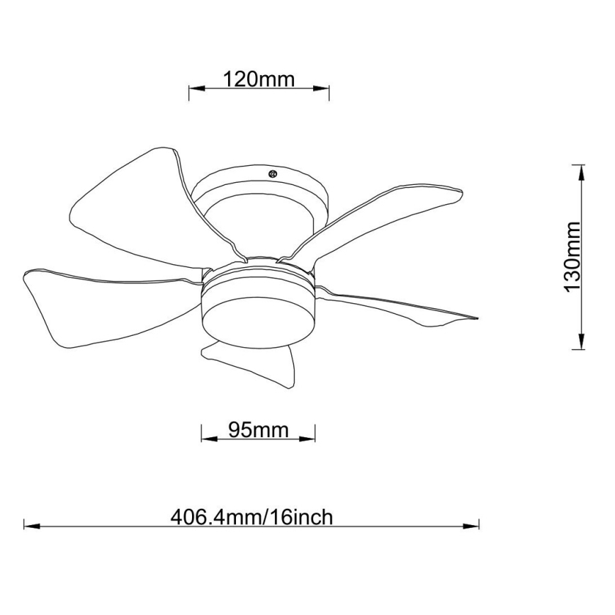 Globo - LED Dimmbare Deckenventilator LED/10W/230V 3000-6500K braun + Fernbedienung