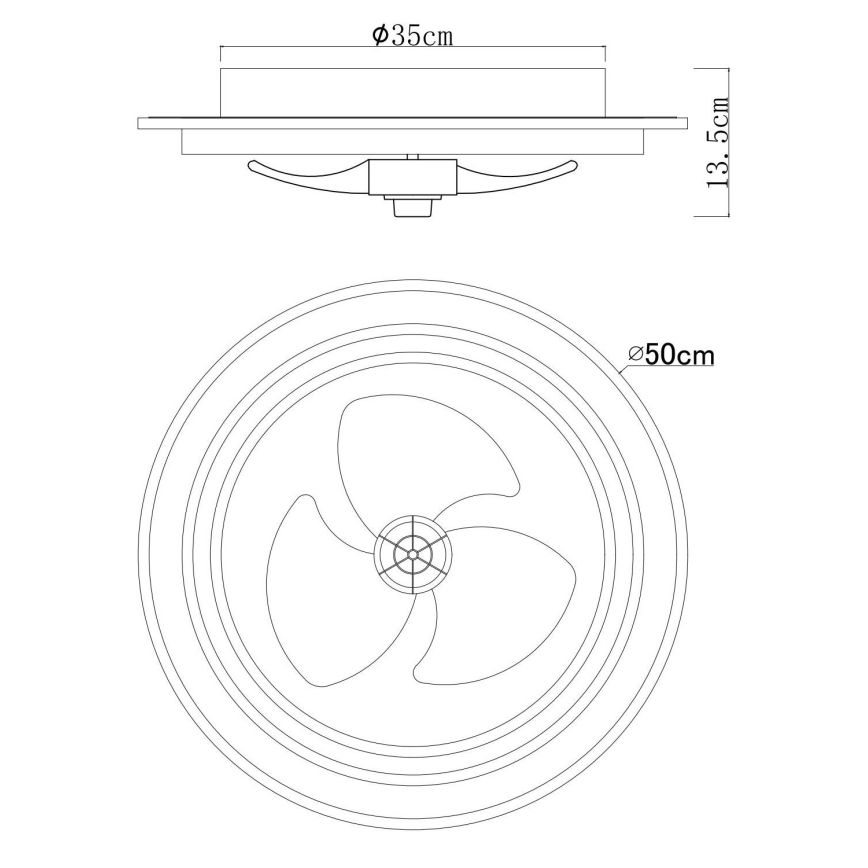 Globo - LED Dimmbarer Deckenventilator LED/32W/230V 2700-6500K + Fernbedienung