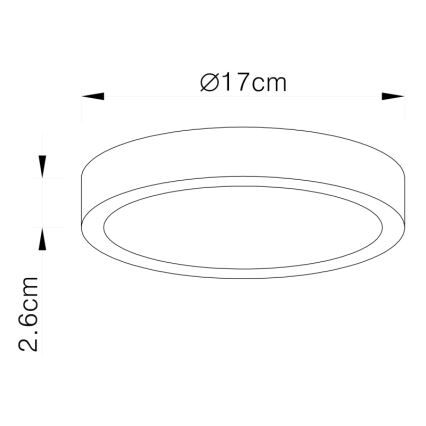 Globo - LED dimmbare Deckenleuchte LED/22W/230V