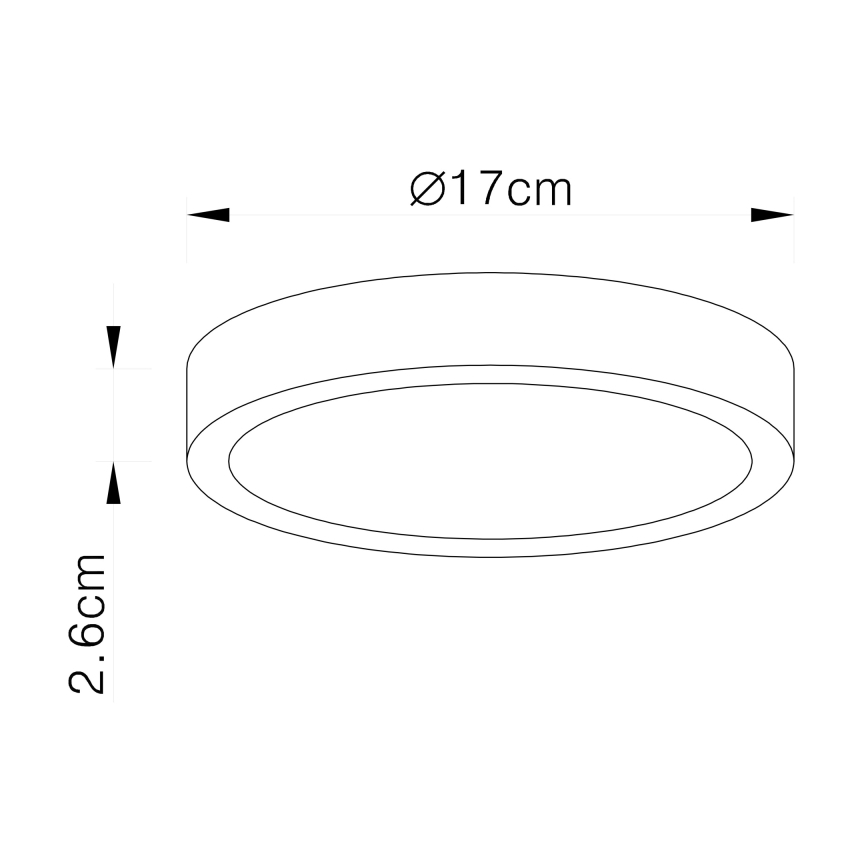 Globo - LED dimmbare Deckenleuchte LED/22W/230V